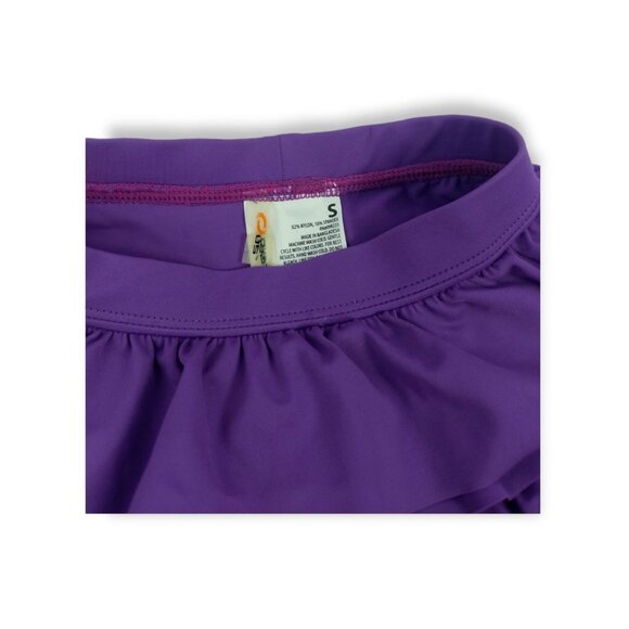 ORageous Girls Small Purple Ruffled Swim Skirt New with tags - Picture 4 of 4